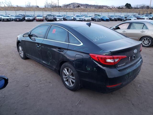 5NPE24AFXHH590605 - 2017 HYUNDAI SONATA SE BLACK photo 2