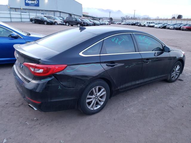 5NPE24AFXHH590605 - 2017 HYUNDAI SONATA SE BLACK photo 3