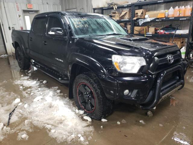 5TFMU4FN4EX021660 - 2014 TOYOTA TACOMA DOUBLE CAB LONG BED BLACK photo 4