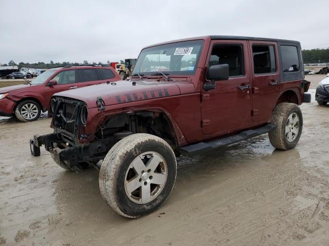 1J4GA59169L716153 - 2009 JEEP WRANGLER U SAHARA MAROON photo 1