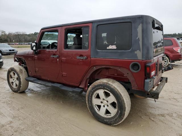1J4GA59169L716153 - 2009 JEEP WRANGLER U SAHARA MAROON photo 2