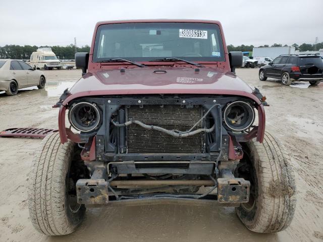 1J4GA59169L716153 - 2009 JEEP WRANGLER U SAHARA MAROON photo 5