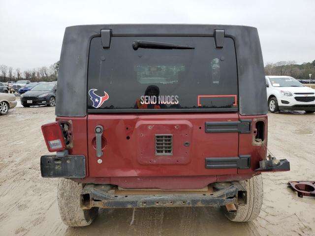 1J4GA59169L716153 - 2009 JEEP WRANGLER U SAHARA MAROON photo 6
