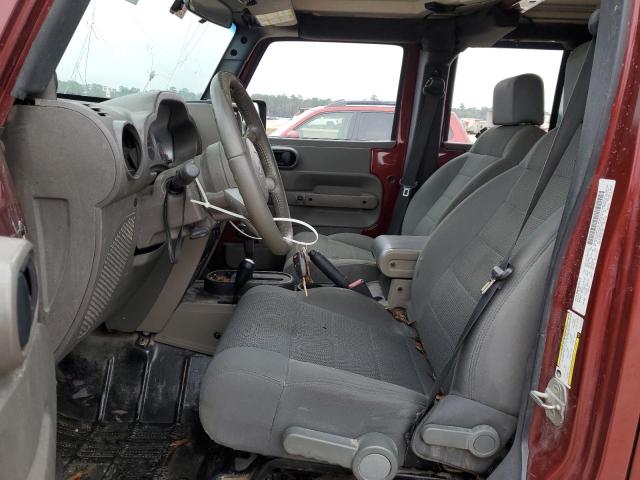 1J4GA59169L716153 - 2009 JEEP WRANGLER U SAHARA MAROON photo 7