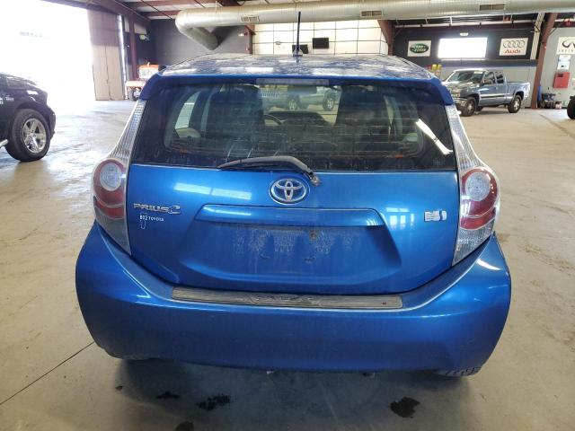 JTDKDTB36E1566588 - 2014 TOYOTA PRIUS C BLUE photo 6