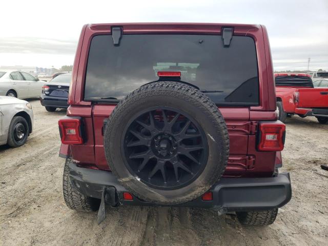 1C4HJXEG4MW864101 - 2021 JEEP WRANGLER U SAHARA BURGUNDY photo 6