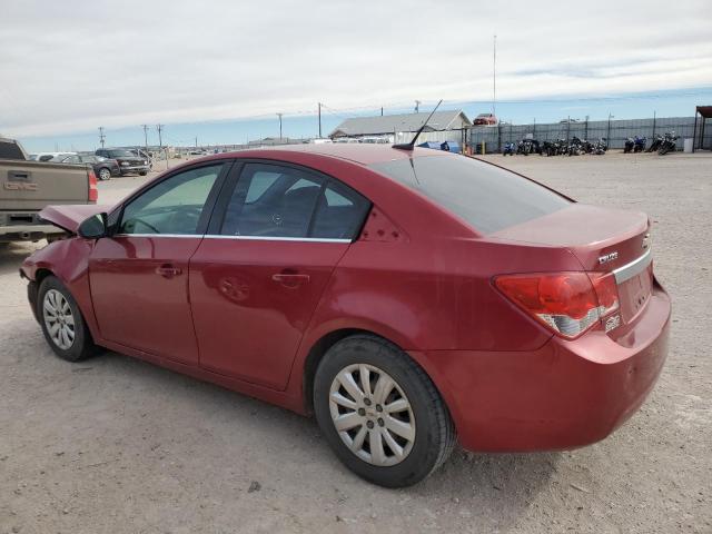 1G1PF5S94B7279526 - 2011 CHEVROLET CRUZE LT RED photo 2