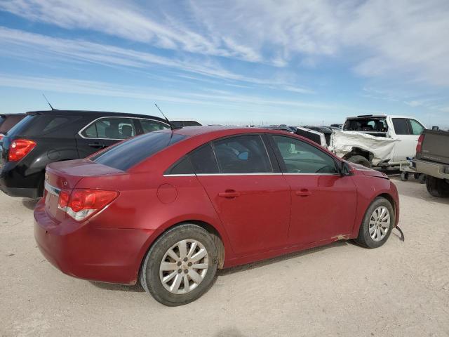 1G1PF5S94B7279526 - 2011 CHEVROLET CRUZE LT RED photo 3