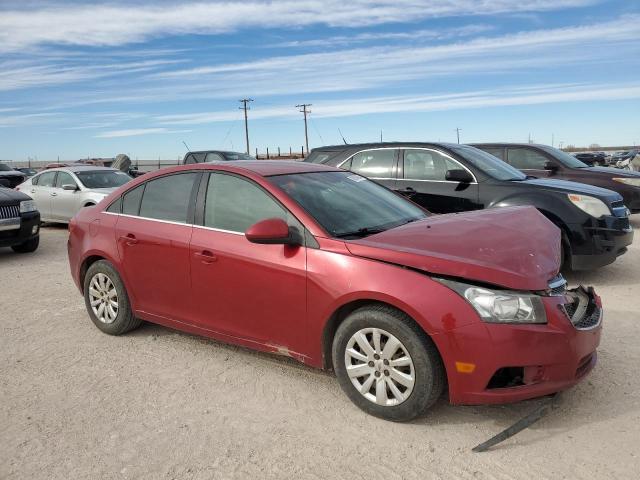 1G1PF5S94B7279526 - 2011 CHEVROLET CRUZE LT RED photo 4