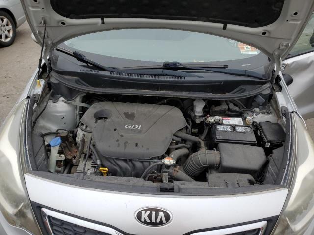 KNADN4A36D6158152 - 2013 KIA RIO EX SILVER photo 11