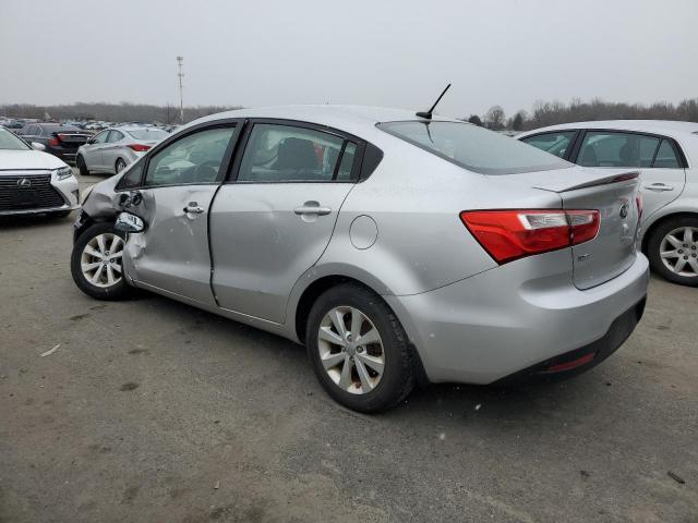 KNADN4A36D6158152 - 2013 KIA RIO EX SILVER photo 2