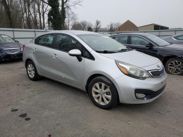 KNADN4A36D6158152 - 2013 KIA RIO EX SILVER photo 4