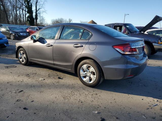 19XFB2F59FE218537 - 2015 HONDA CIVIC LX GRAY photo 2