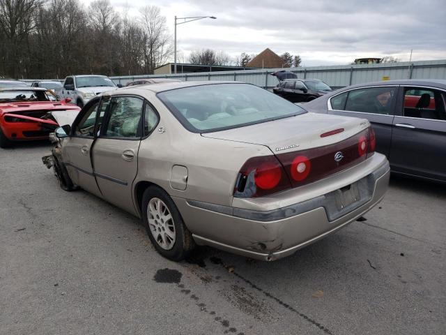 2G1WF52E719164800 - 2001 CHEVROLET IMPALA TAN photo 2