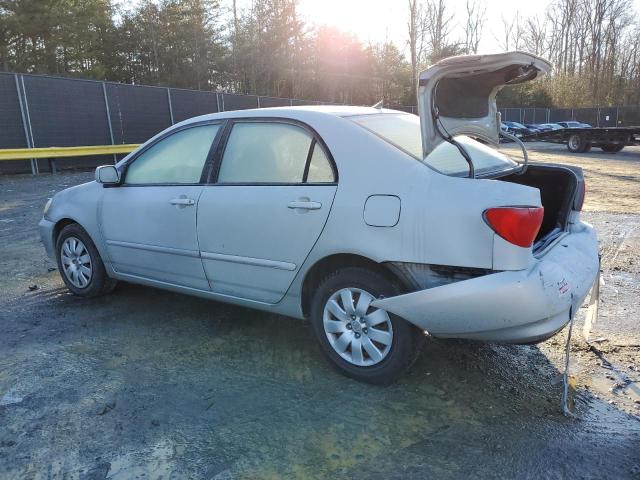 2T1BR38E13C112221 - 2003 TOYOTA COROLLA CE SILVER photo 2