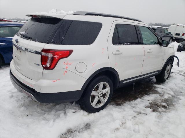 1FM5K8D83GGD23387 - 2016 FORD EXPLORER XLT WHITE photo 3