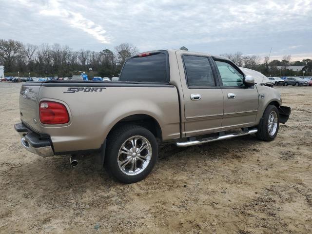 1FTRW07643KD85541 - 2003 FORD F150 SUPERCREW TAN photo 3