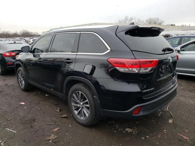 5TDJZRFH9KS611091 - 2019 TOYOTA HIGHLANDER SE BLACK photo 2