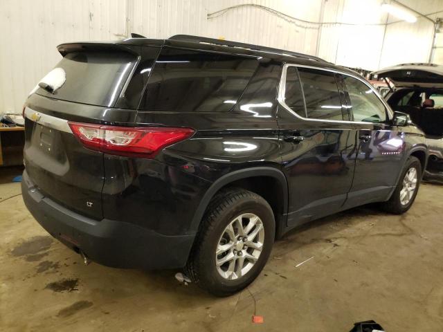 1GNEVGKW0MJ125248 - 2021 CHEVROLET TRAVERSE LT BLACK photo 3