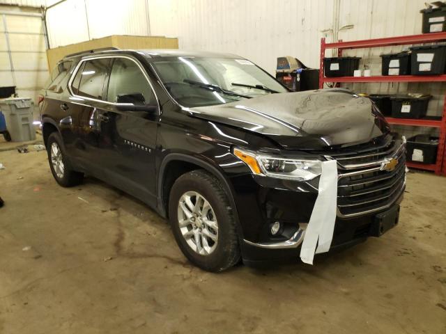 1GNEVGKW0MJ125248 - 2021 CHEVROLET TRAVERSE LT BLACK photo 4