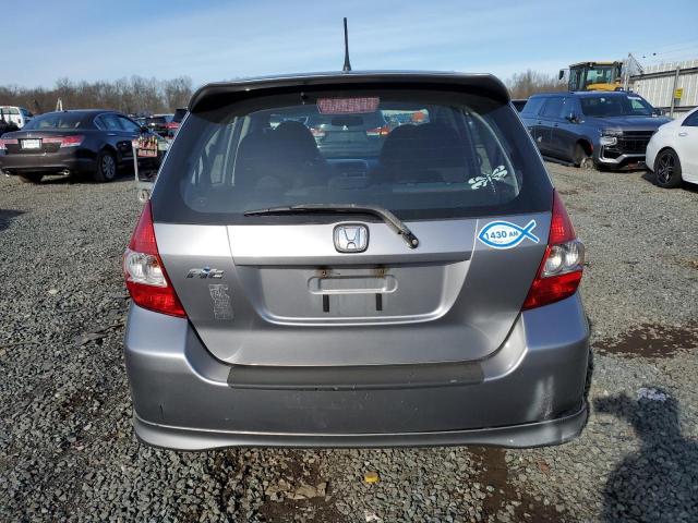 JHMGD38607S027497 - 2007 HONDA FIT S GRAY photo 6