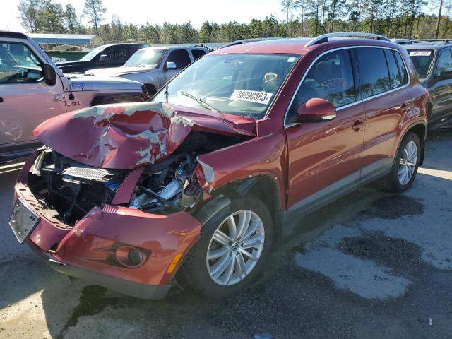 WVGBV7AX3BW000715 - 2011 VOLKSWAGEN TIGUAN S RED photo 1