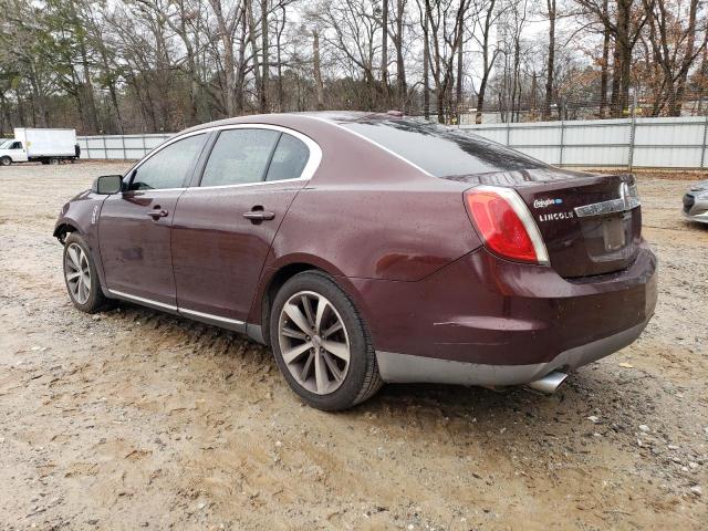 1LNHM93R49G618749 - 2009 LINCOLN MKS BURGUNDY photo 2