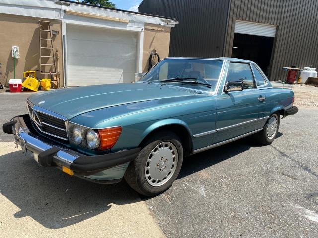 WDBBA48D8KA094208 - 1989 MERCEDES-BENZ 560 SL BLUE photo 2