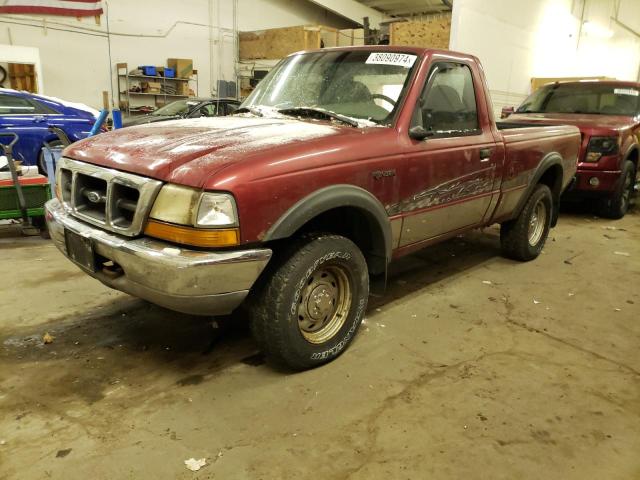 1FTYR11V8YPA34263 - 2000 FORD RANGER BURGUNDY photo 1