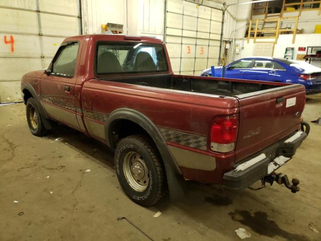 1FTYR11V8YPA34263 - 2000 FORD RANGER BURGUNDY photo 2