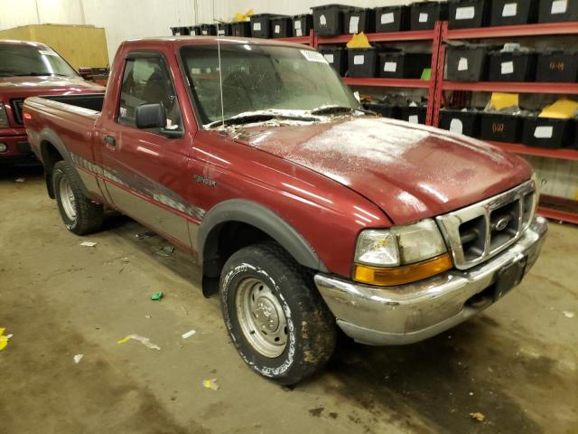 1FTYR11V8YPA34263 - 2000 FORD RANGER BURGUNDY photo 4