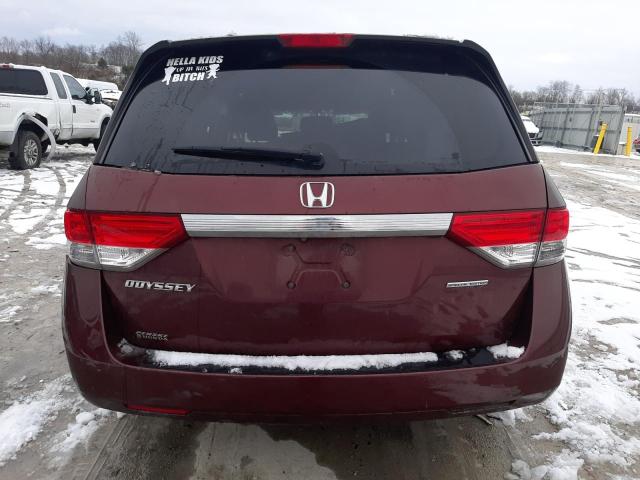 5FNRL5H32GB022488 - 2016 HONDA ODYSSEY SE BURGUNDY photo 6