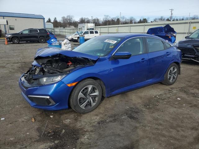 2HGFC2F65LH522441 - 2020 HONDA CIVIC LX BLUE photo 1