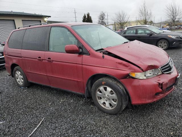 5FNRL188X4B143222 - 2004 HONDA ODYSSEY EX RED photo 4