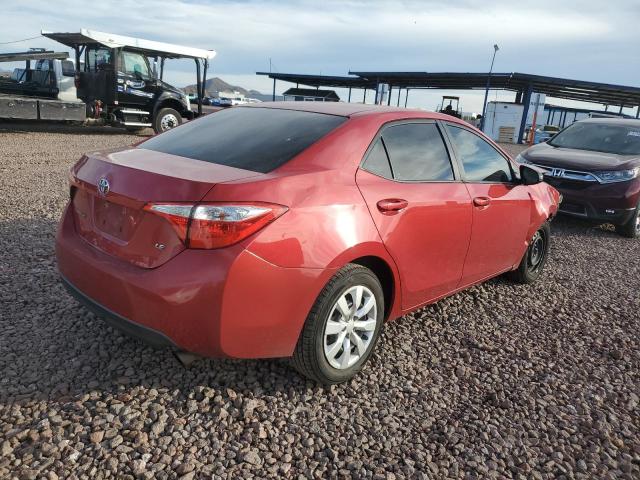 2T1BURHE3GC690490 - 2016 TOYOTA COROLLA L RED photo 3