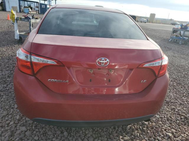 2T1BURHE3GC690490 - 2016 TOYOTA COROLLA L RED photo 6