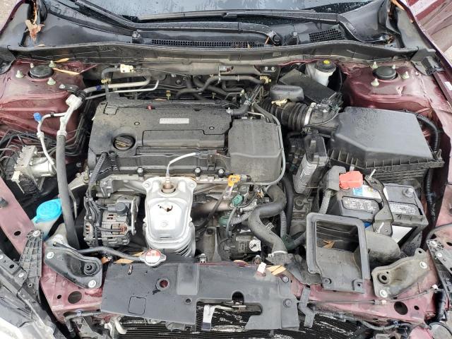 1HGCR2F30GA083452 - 2016 HONDA ACCORD LX BURGUNDY photo 11