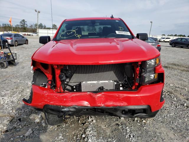 1GCRWBEK0NZ220222 - 2022 CHEVROLET SILVERADO C1500 CUSTOM RED photo 5