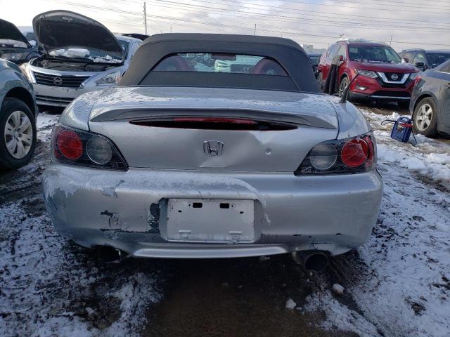 JHMAP114X3T005215 - 2003 HONDA S2000 SILVER photo 6