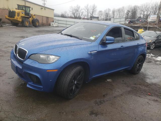 5YMGZ0C57CLK14666 - 2012 BMW X6 M BLUE photo 1