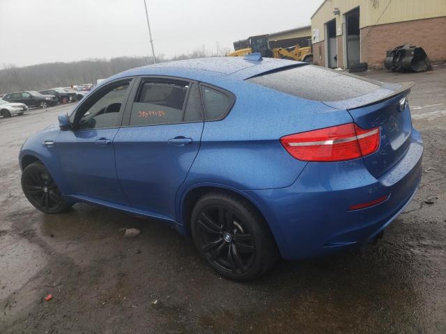 5YMGZ0C57CLK14666 - 2012 BMW X6 M BLUE photo 2