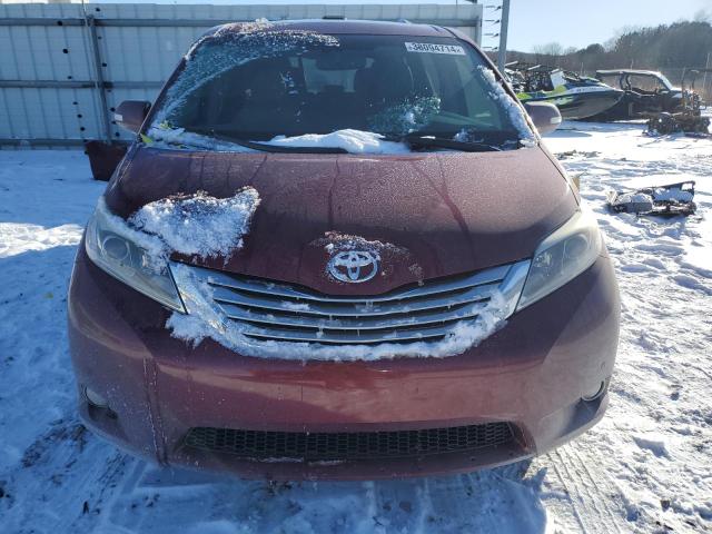 5TDYK3DC4FS625395 - 2015 TOYOTA SIENNA XLE BURGUNDY photo 5