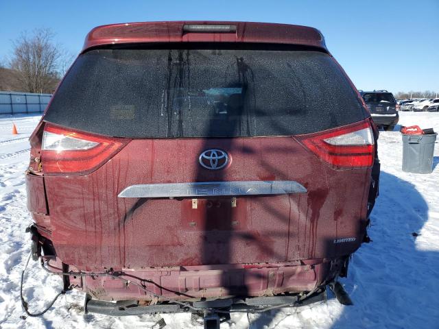 5TDYK3DC4FS625395 - 2015 TOYOTA SIENNA XLE BURGUNDY photo 6