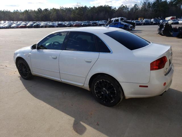 WAUAF78EX8A148011 - 2008 AUDI A4 2.0T WHITE photo 2