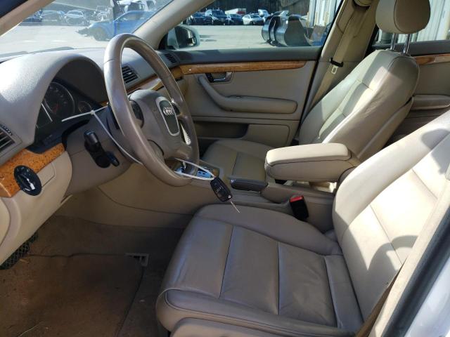 WAUAF78EX8A148011 - 2008 AUDI A4 2.0T WHITE photo 7
