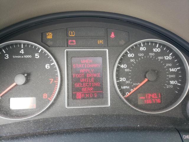 WAUAF78EX8A148011 - 2008 AUDI A4 2.0T WHITE photo 9