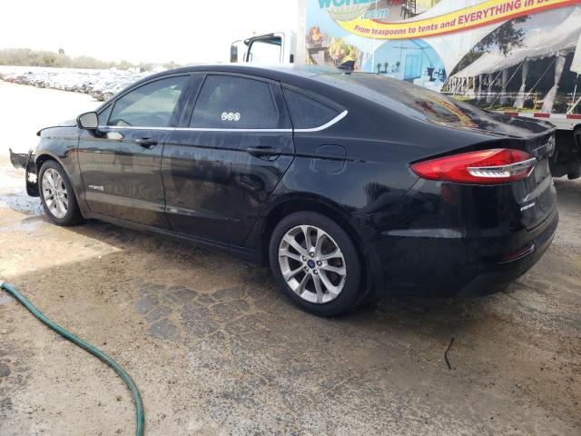 3FA6P0LU2KR256590 - 2019 FORD FUSION SE BLACK photo 2