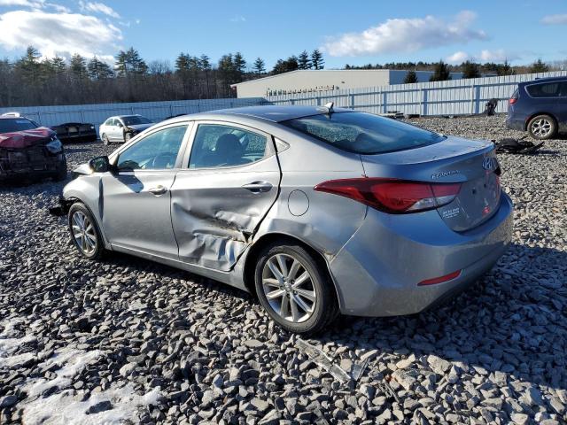 KMHDH4AE0FU252968 - 2015 HYUNDAI ELANTRA SE GRAY photo 2