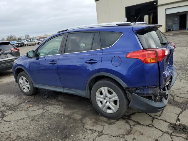 2T3BFREV8FW256178 - 2015 TOYOTA RAV4 LE BLUE photo 2