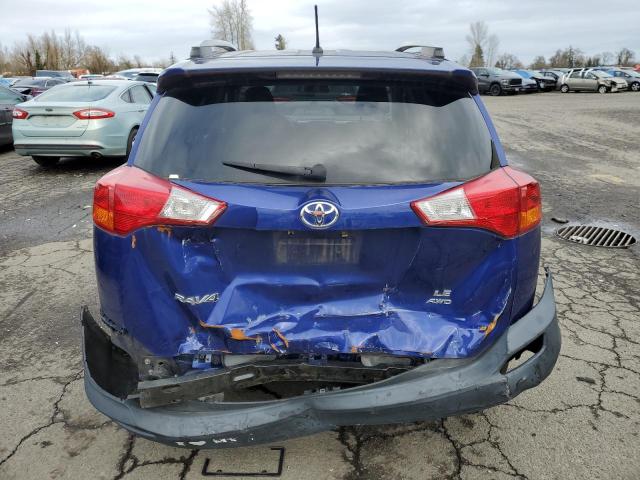 2T3BFREV8FW256178 - 2015 TOYOTA RAV4 LE BLUE photo 6